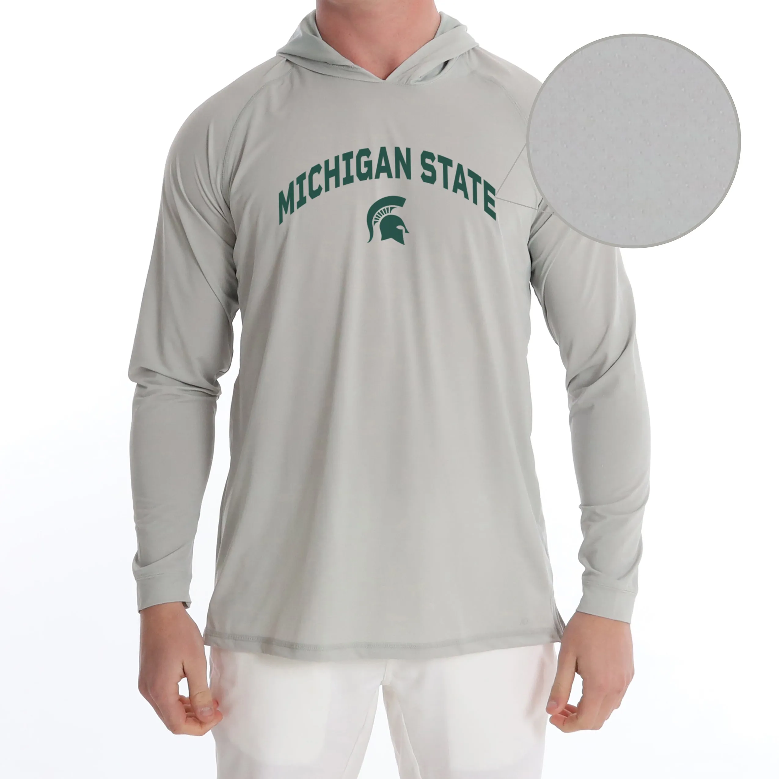 Anguilla Hoodie MSU - Grey Heather