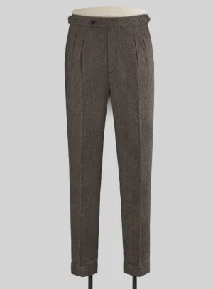 Carre Brown Highland Tweed Trousers