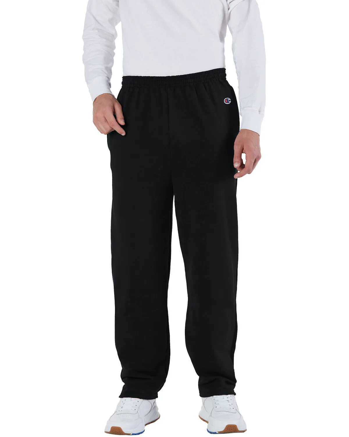 Champion P800 Adult Double Dry Eco Open-Bottom Fleece Pant with Pockets