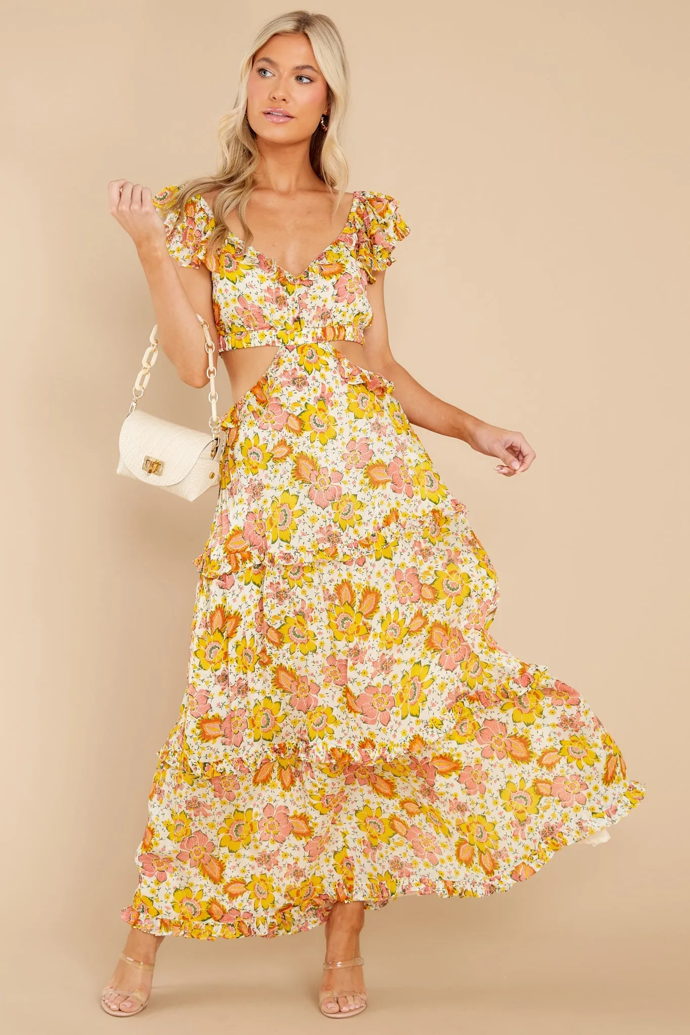 Clara Lucia Floral Ankle Dress