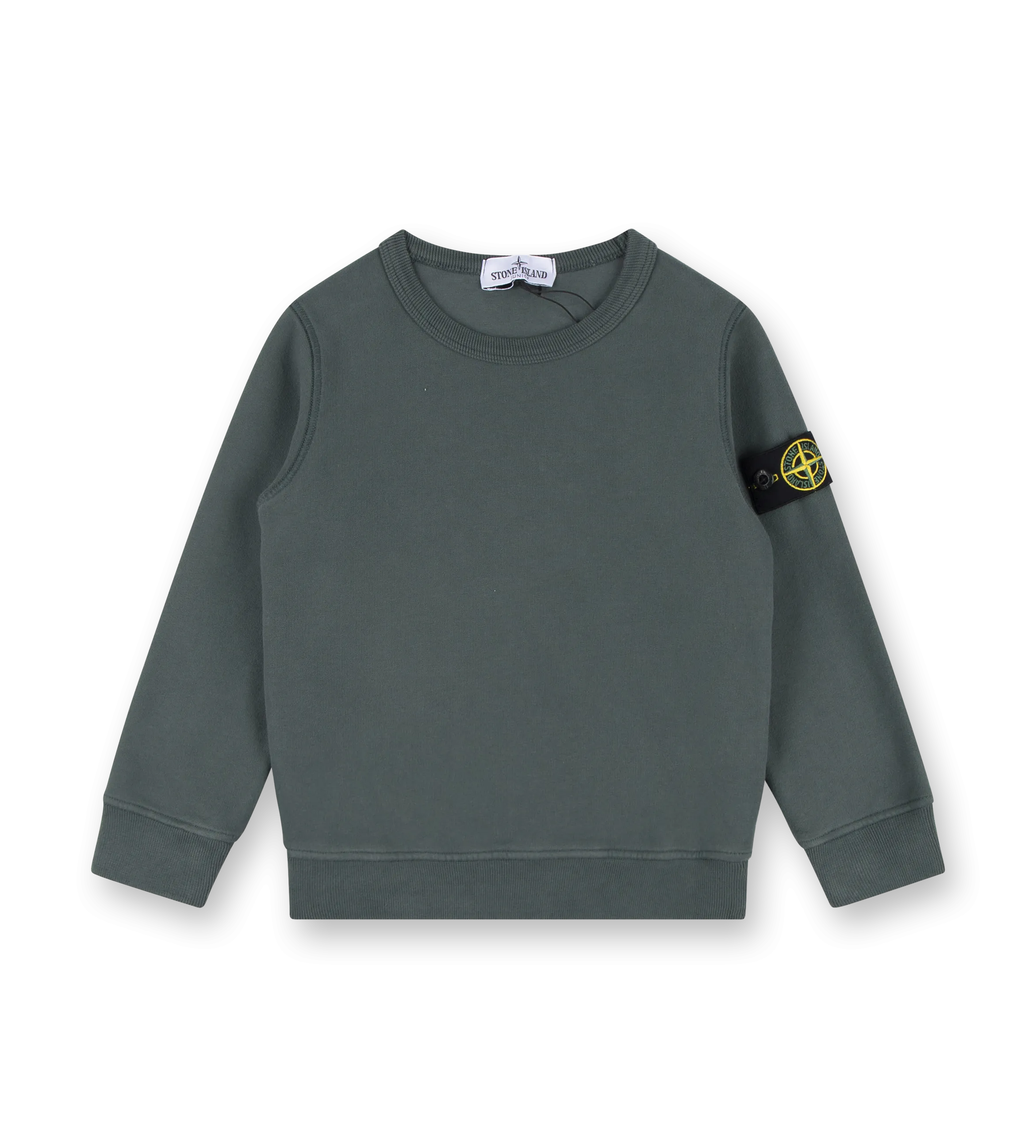 Compass-badge Cotton Sweatshirt Green