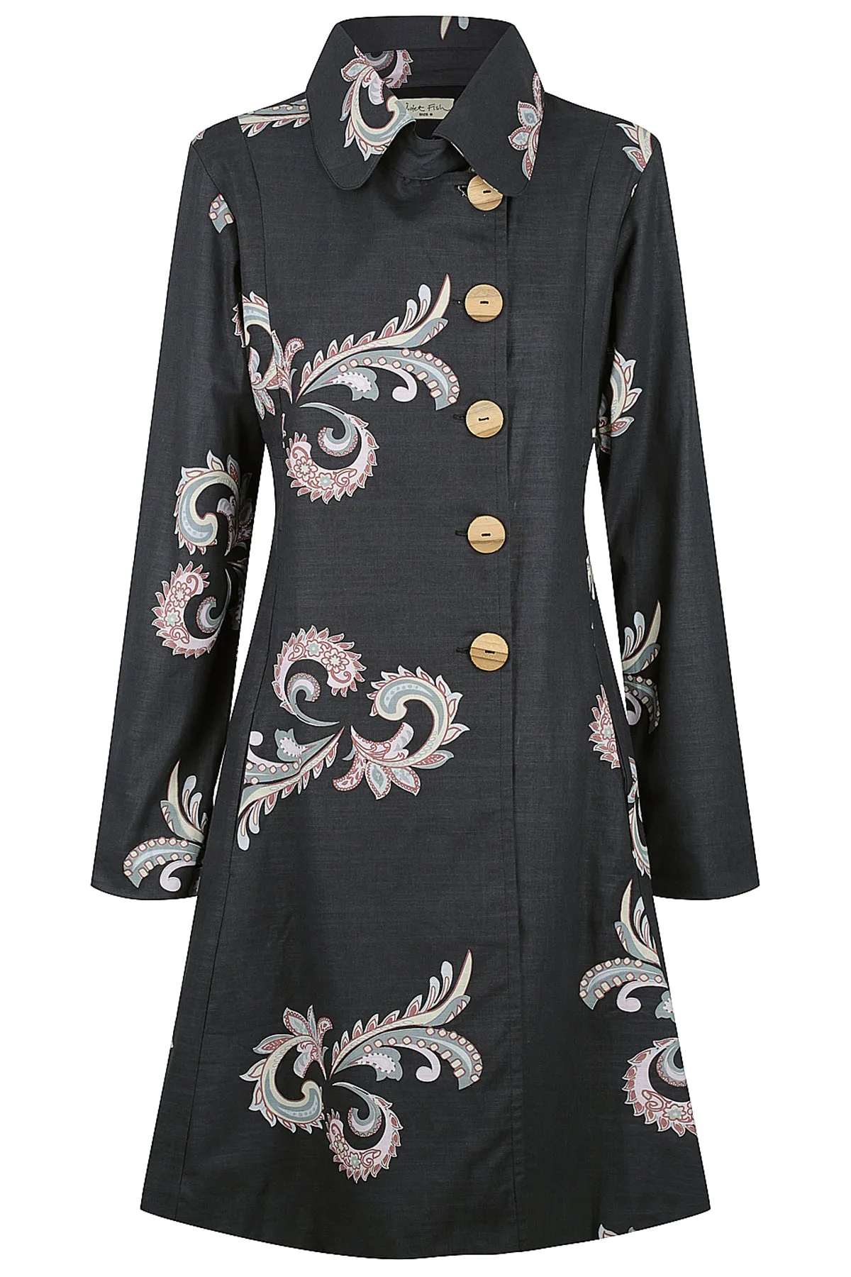 Cooper Coat - Black Paisley