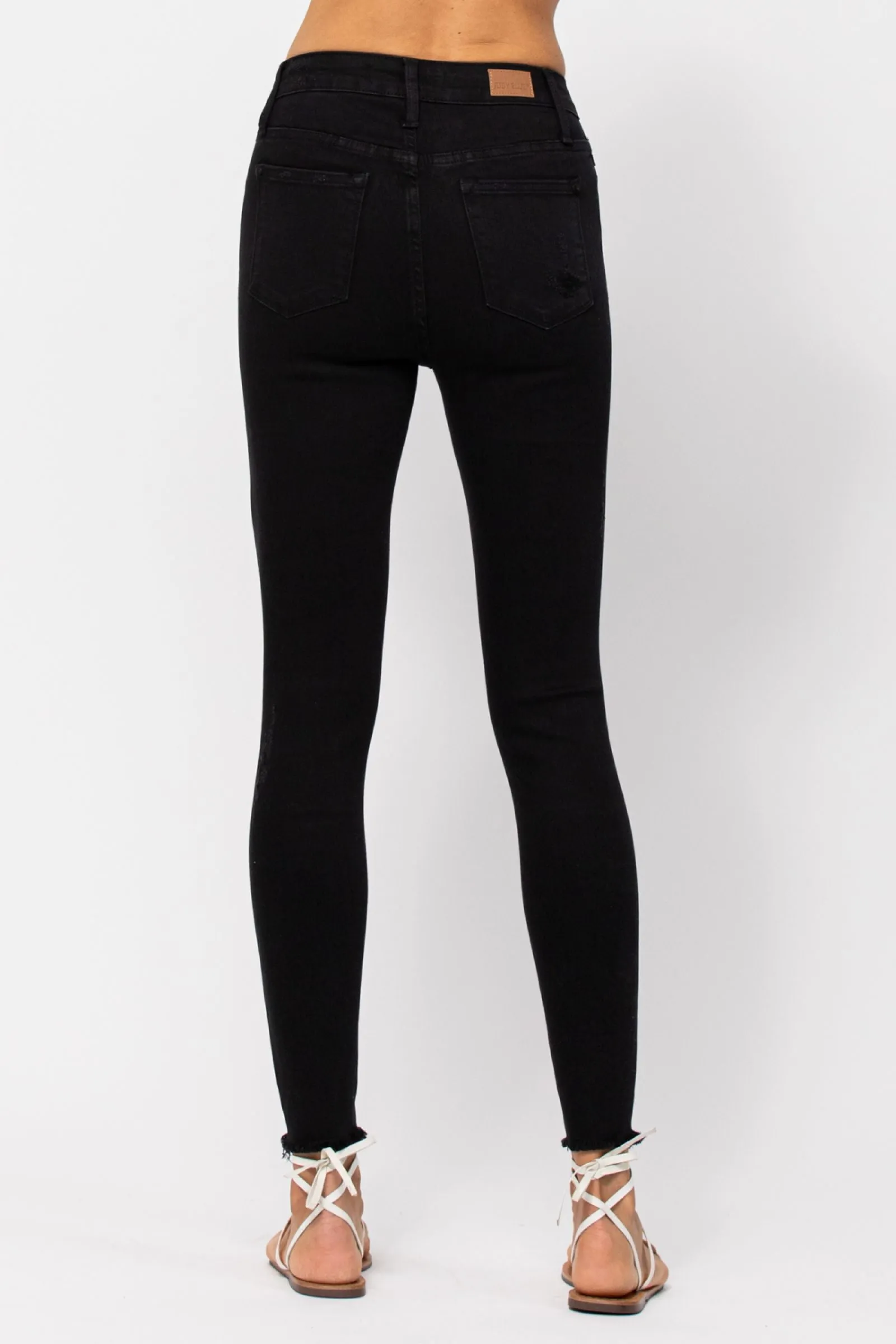 CURVY JUDY BLUE JET BLACK SKINNY