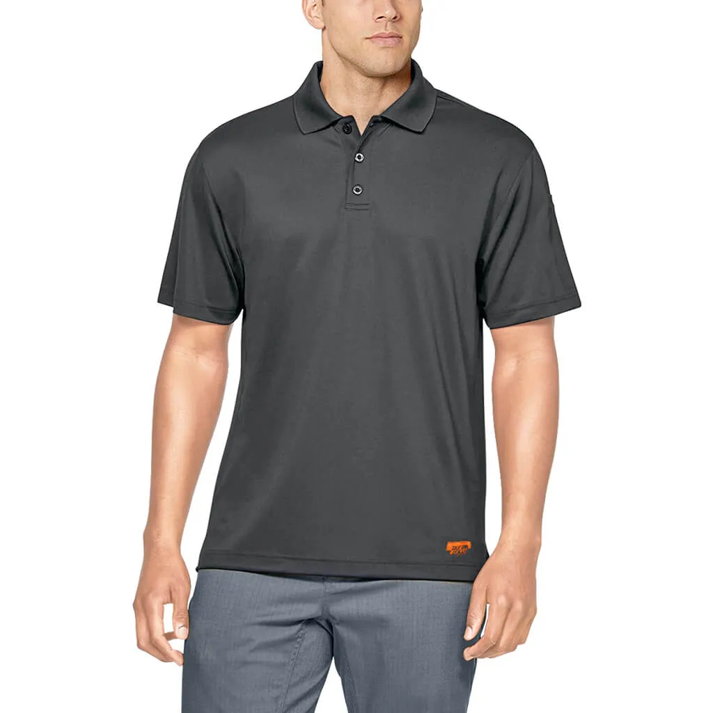 DuraDrive Men's Dark Grey Short Sleeve Polo Work Shirt