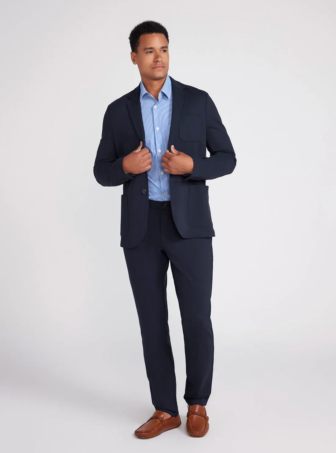 Eco Navy Blue Tech Tyron Blazer