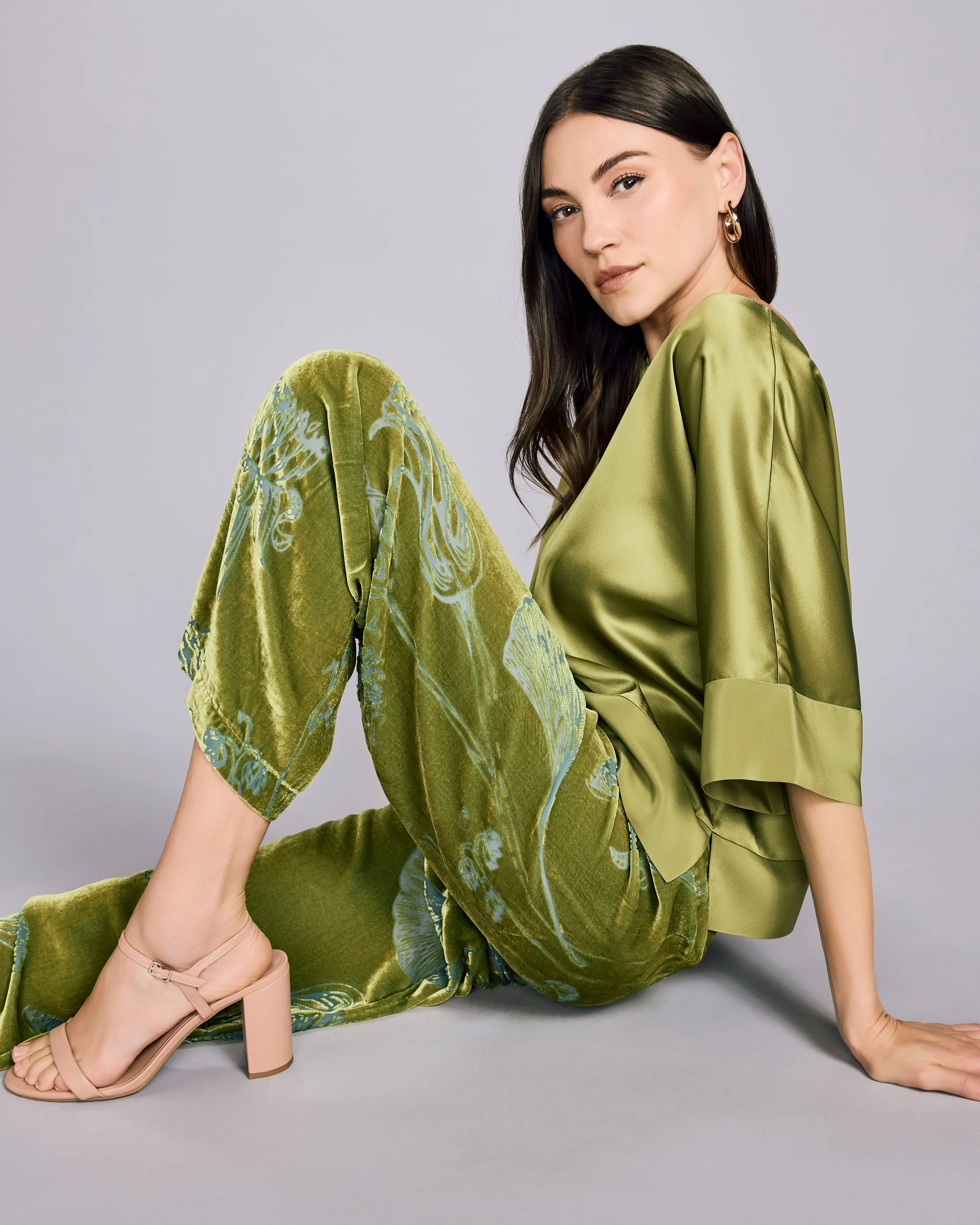 Fabergé Moss Velvet Pant