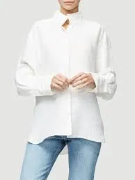 FRAME - Pleated Clean Collar Blouse