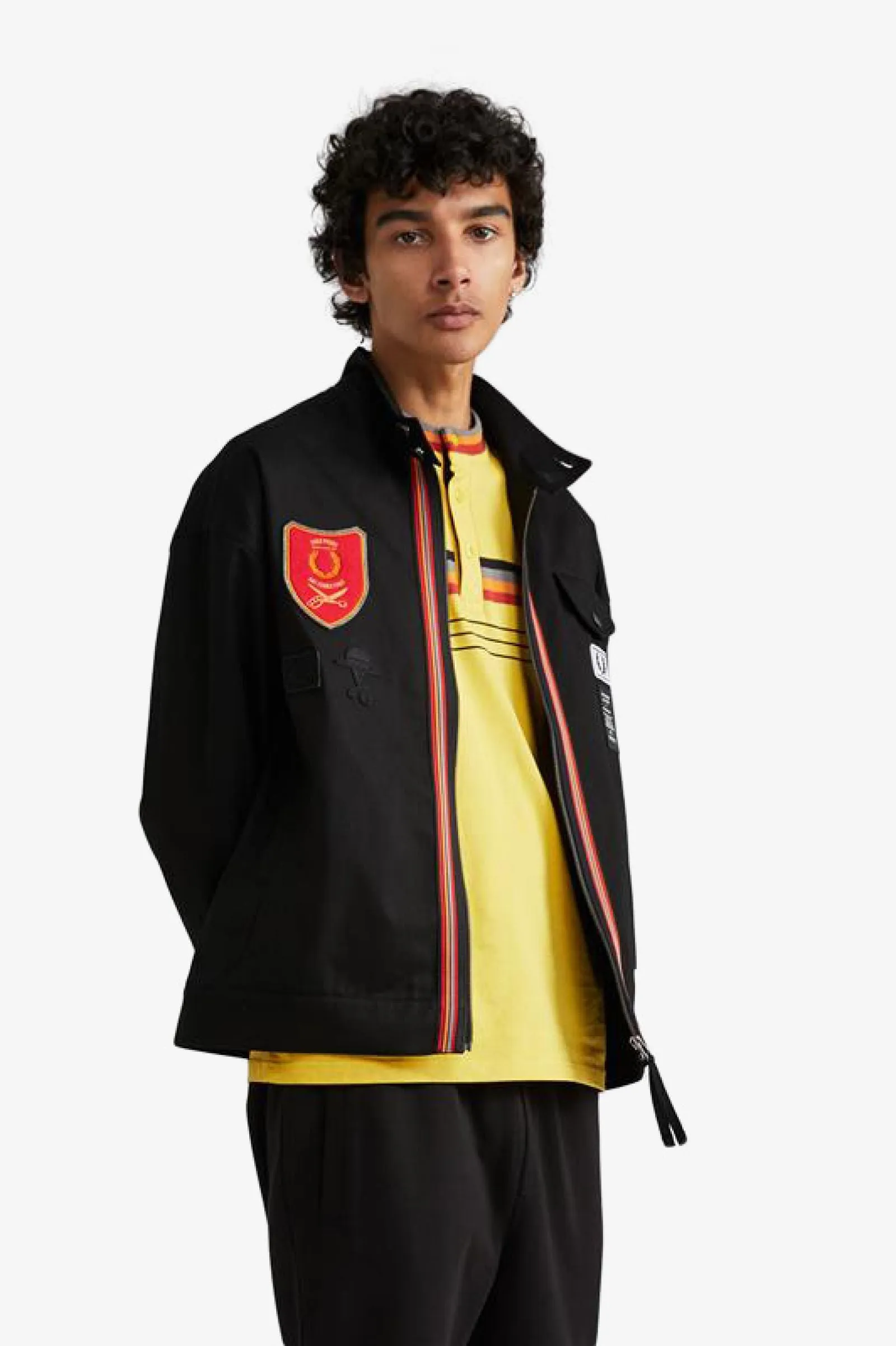 Fred Perry X Art Comes First Shield Patch Harrington Jacket