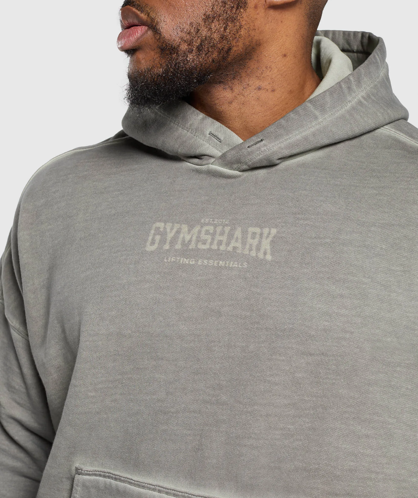 Gymshark Heavyweight Hoodie - Metal Grey/ Asphalt Grey Wash