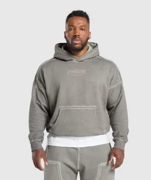 Gymshark Heavyweight Hoodie - Metal Grey/ Asphalt Grey Wash