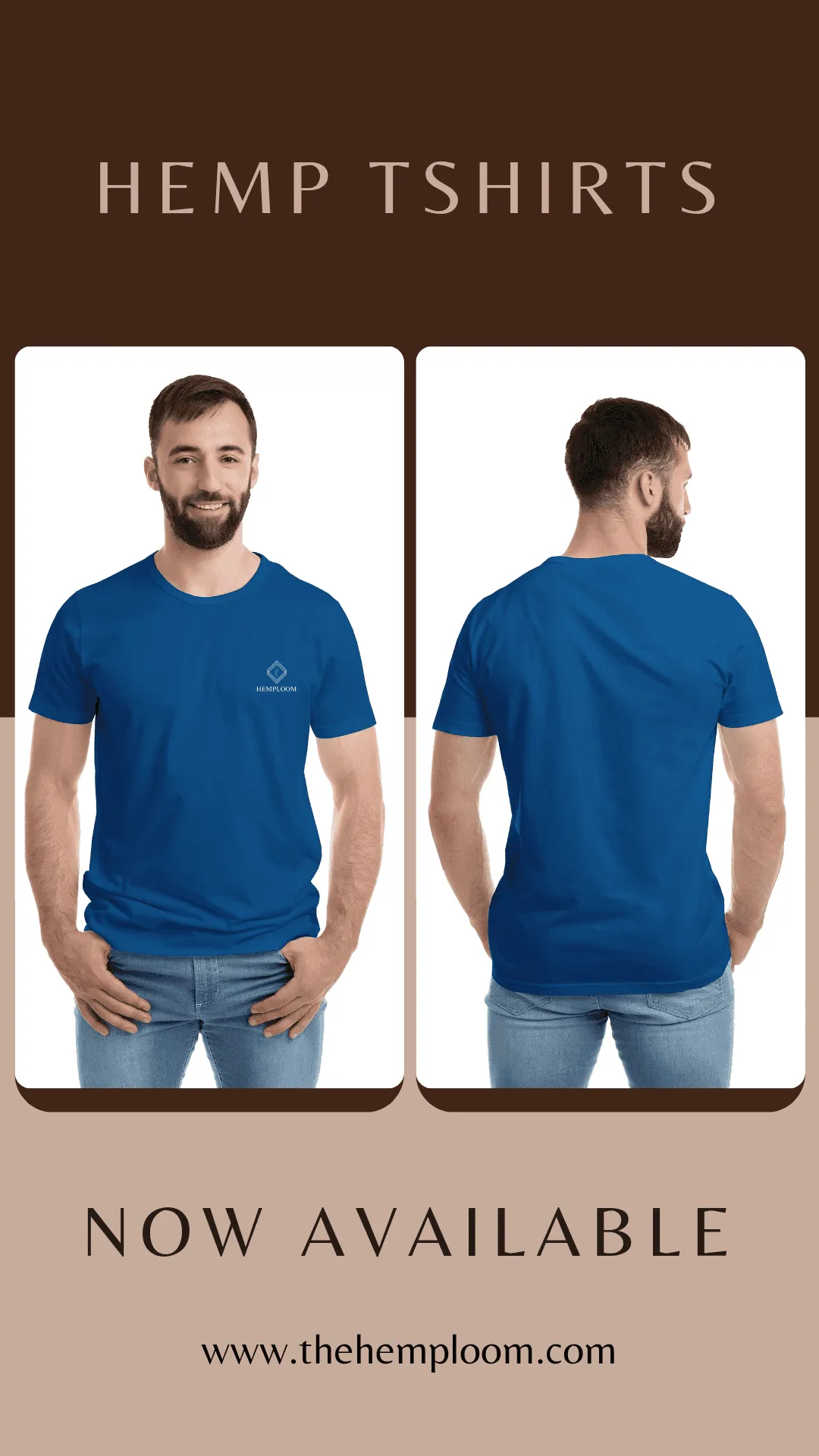 Hemploom - Sustainable Hemp Blend T-Shirt - Navy Blue