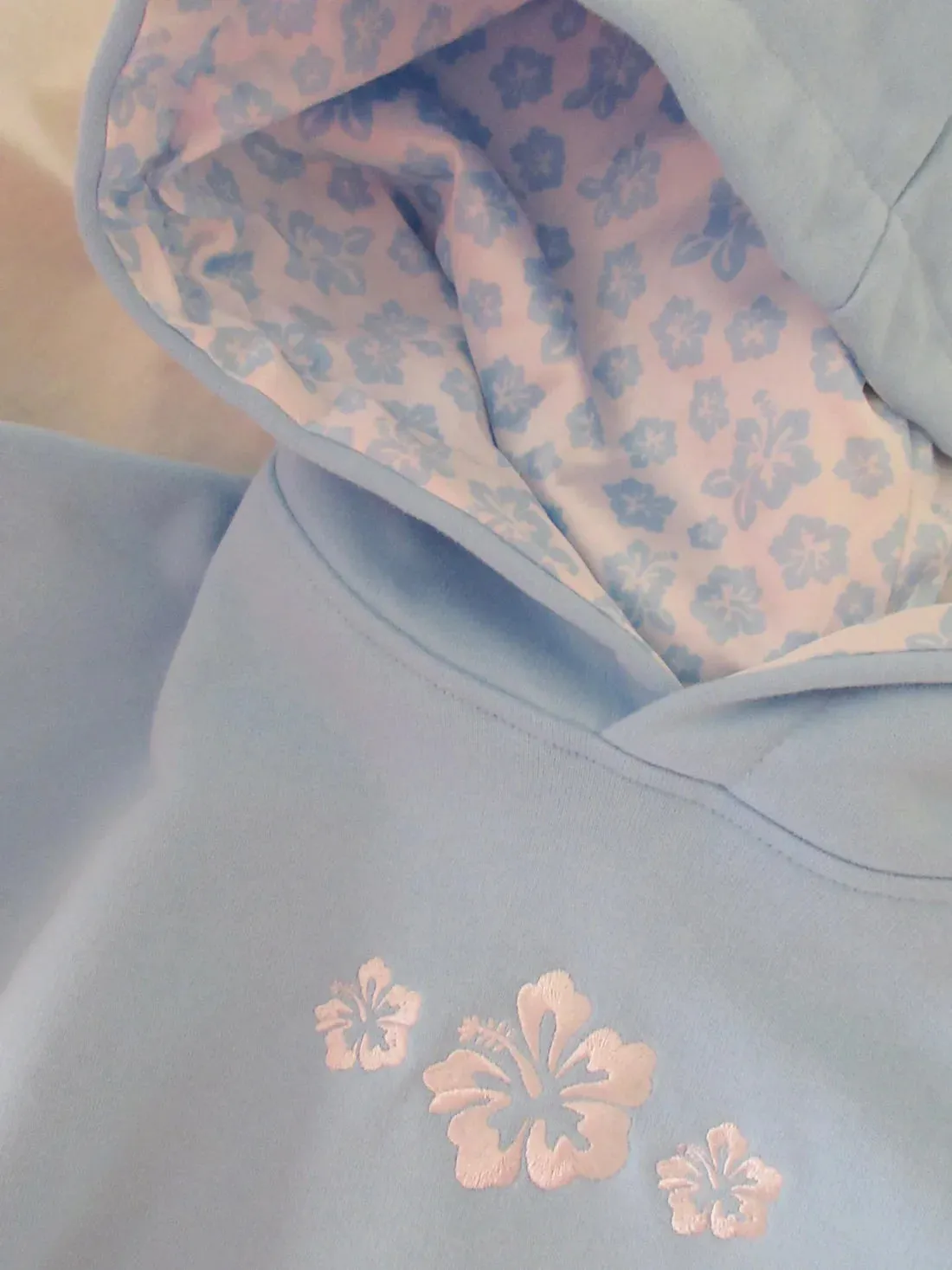 Hibiscus Print Hoodie