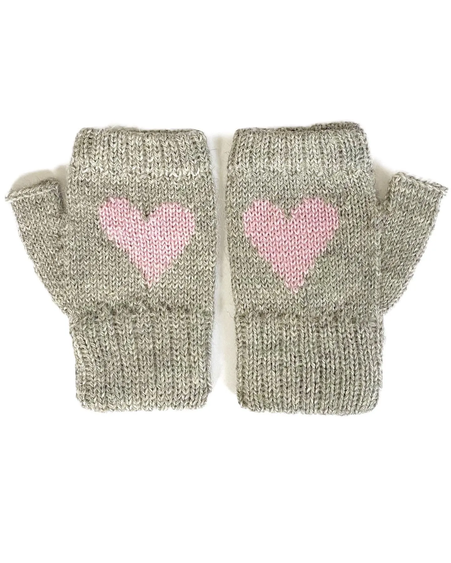 Kids Heart Mittens