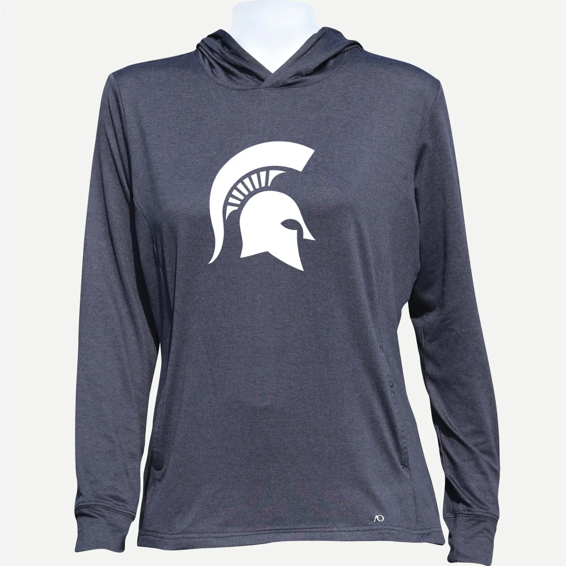 Ladies Blacks Beach Hoodie MSU - Black Heather