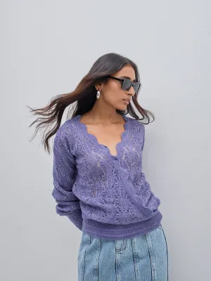 LOV Blue Knitted Sweater