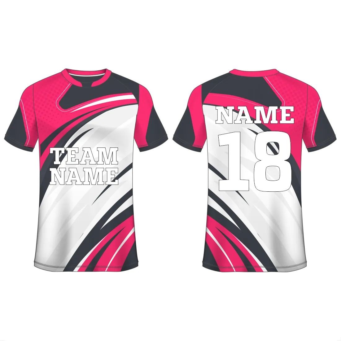 NEXT PRINT Customised Sublimation All Over Printed T-Shirt Unisex Football Sports Jersey Player Name, Player Number,Team Name And Logo. 1739962703