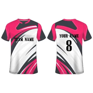 NEXT PRINT Customised Sublimation All Over Printed T-Shirt Unisex Football Sports Jersey Player Name, Player Number,Team Name And Logo. 1739962703