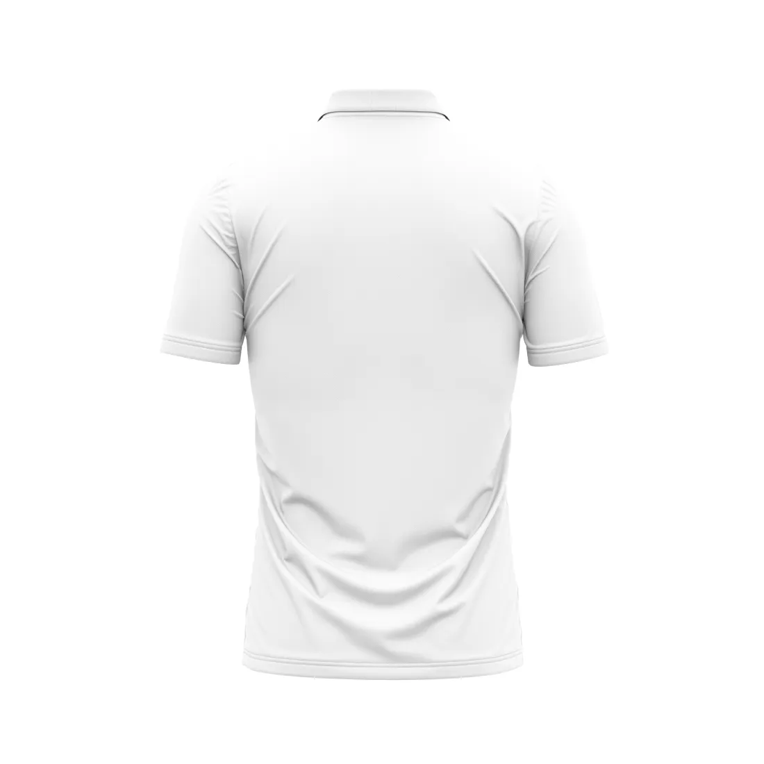 Next Print Customized Polo Neck White Jersey NPTS86