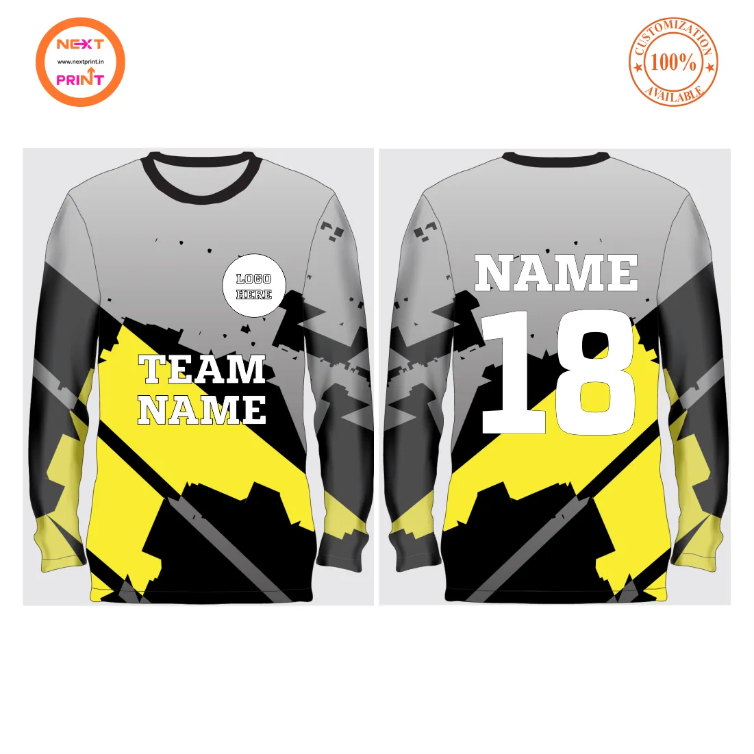 NEXT PRINT Customized Sublimation all Over  Printed T-Shirt Unisex Sports Jersey Player Name,  Player Number,Team Name and Logo. 1837142758