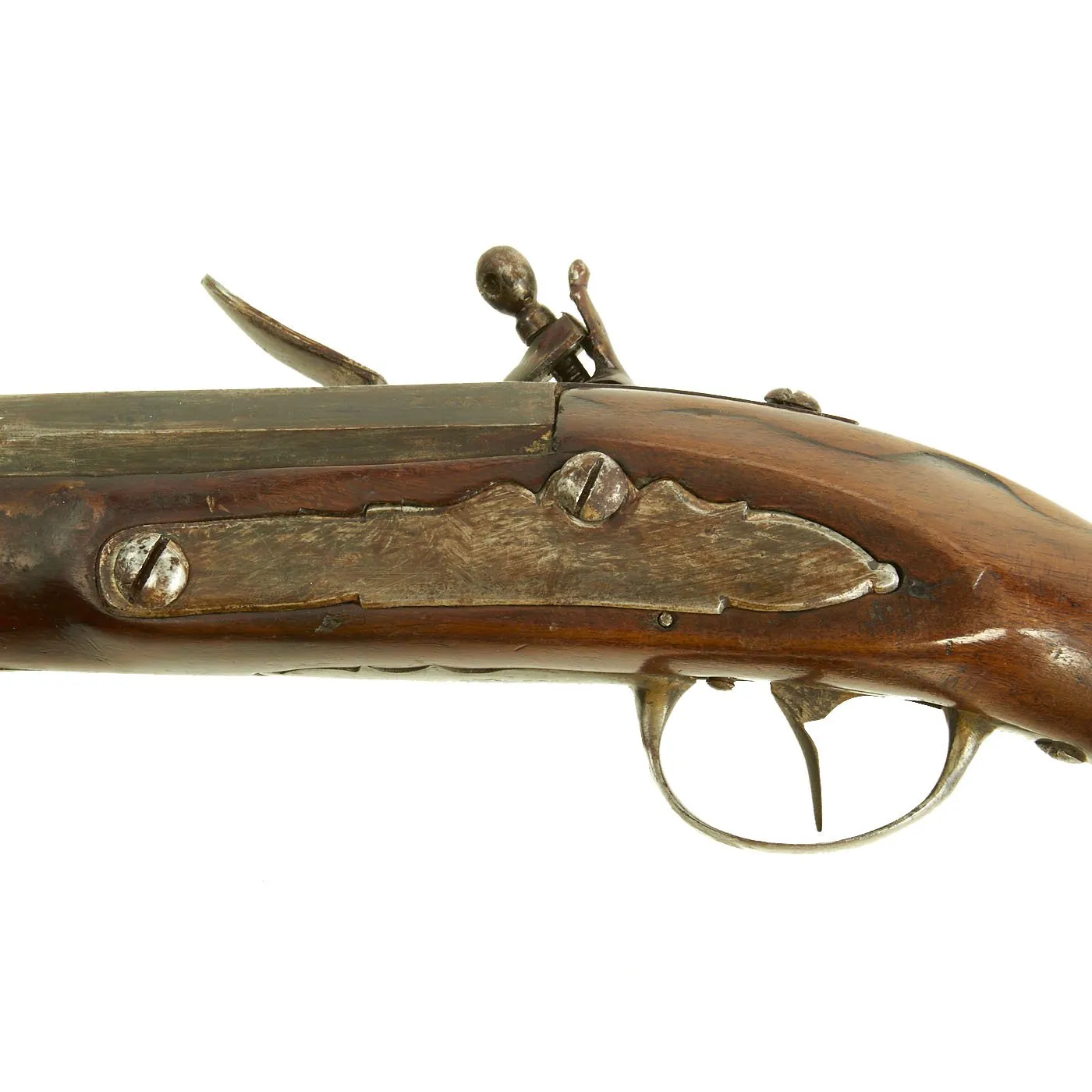 Original Revolutionary War Era Iron Mounted Germanic Flintlock Dragoon Pistol circa 1770