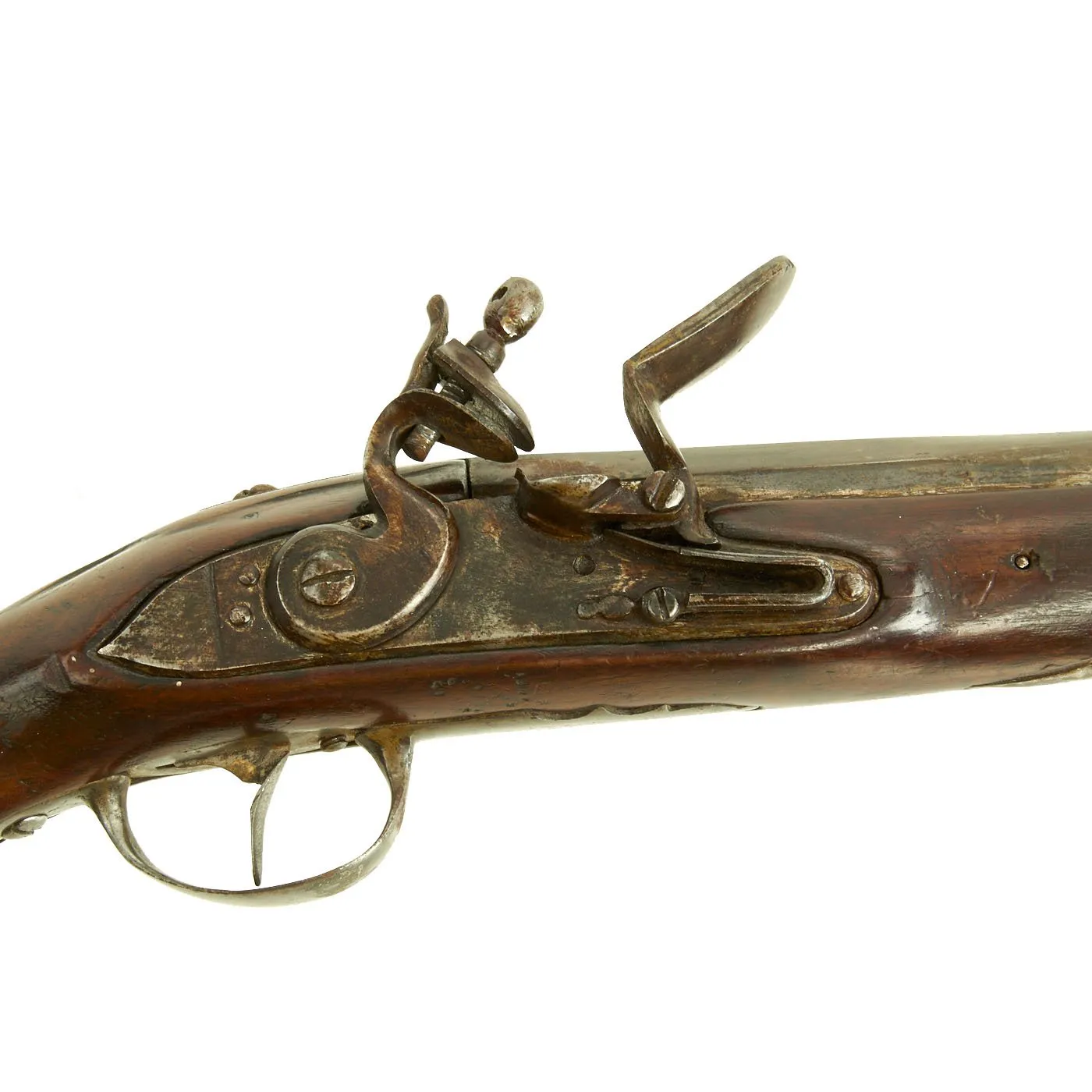 Original Revolutionary War Era Iron Mounted Germanic Flintlock Dragoon Pistol circa 1770