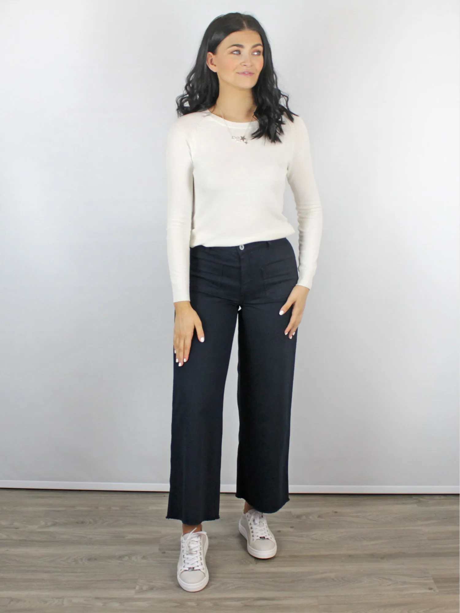 Ottod'Ame Blue Wide Leg Jeans