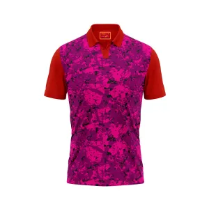 Red Polo Neck Half Sleeve T Shirt Nextprint N16