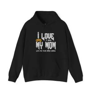 Retro Gaming I Love My Mom Hoodie