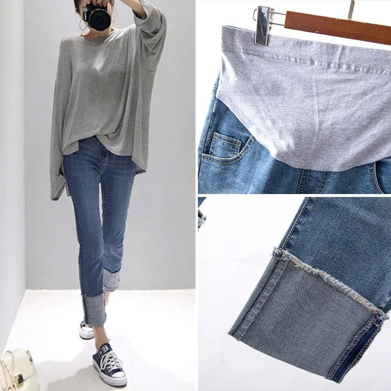 Straight Cropped Jeans - Stylish Women's Denim Pants