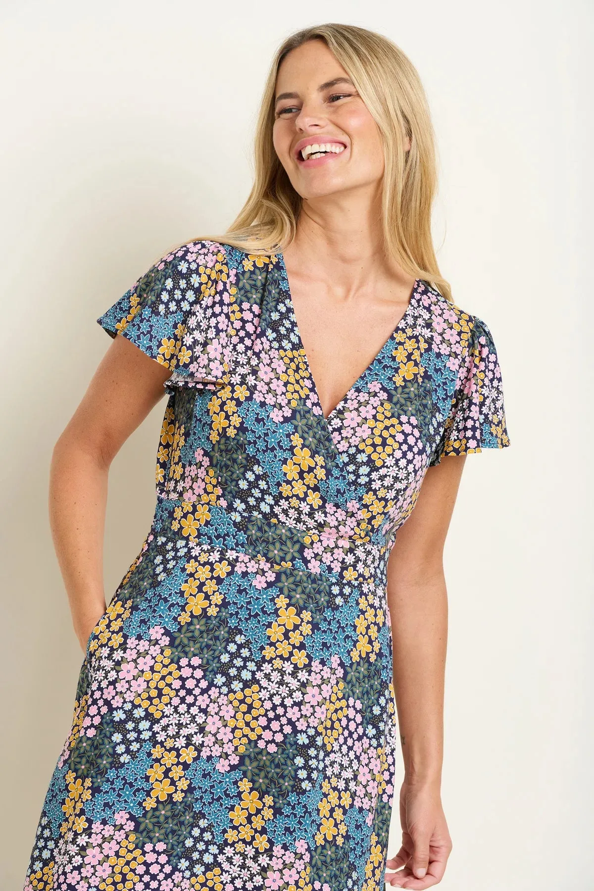 Wildflower Meadow Wrap Dress