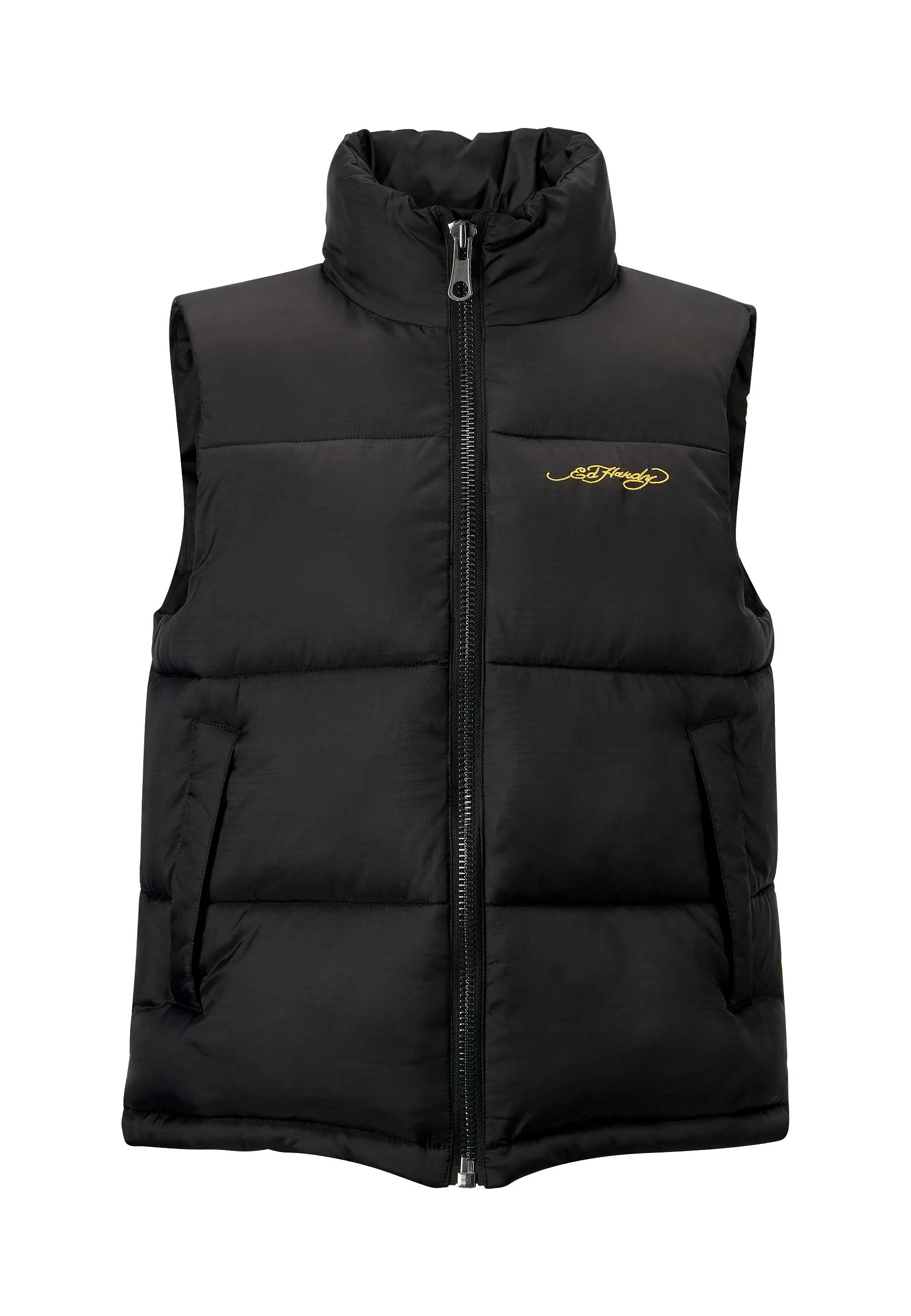 Womens Love Runs Wild Gilet Puffer Jacket - Black